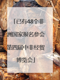 已有48个非洲国家报名参会第四届中非经贸博览会
