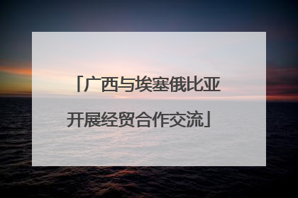 广西与埃塞俄比亚开展经贸合作交流