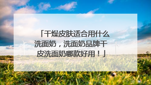干燥皮肤适合用什么洗面奶，洗面奶品牌干皮洗面奶哪款好用！