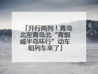 开行两列！青岛北至青岛北“青烟威半岛环行”动车组列车来了