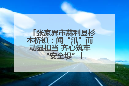 张家界市慈利县杉木桥镇：闻“汛”而动显担当 齐心筑牢“安全堤”