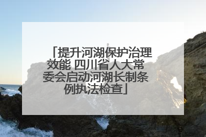 提升河湖保护治理效能 四川省人大常委会启动河湖长制条例执法检查