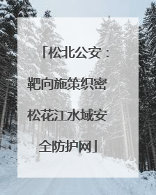 松北公安：靶向施策织密松花江水域安全防护网