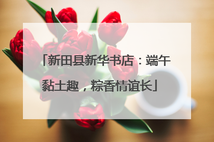 新田县新华书店：端午黏土趣，粽香情谊长