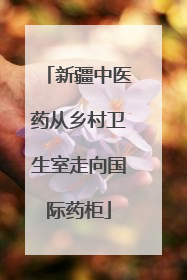 新疆中医药从乡村卫生室走向国际药柜