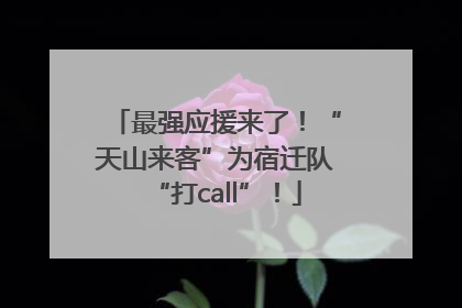 最强应援来了！“天山来客”为宿迁队“打call”！