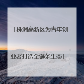 株洲高新区为青年创业者打造全链条生态