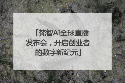 梵智AI全球直播发布会，开启创业者的数字新纪元