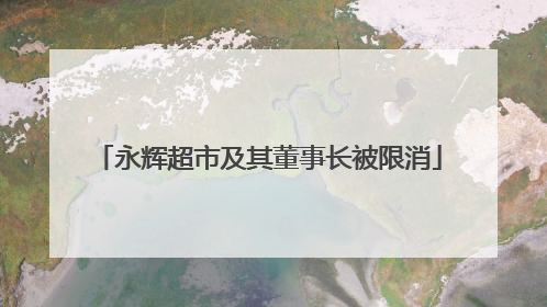 永辉超市及其董事长被限消