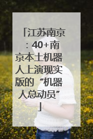 江苏南京：40+南京本土机器人上演现实版的“机器人总动员”