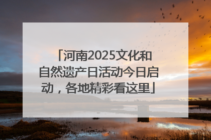 河南2025文化和自然遗产日活动今日启动，各地精彩看这里