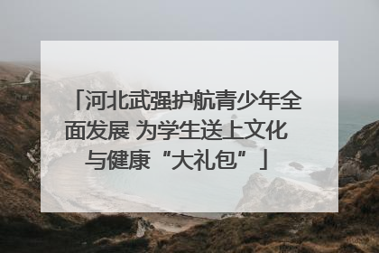 河北武强护航青少年全面发展 为学生送上文化与健康“大礼包”
