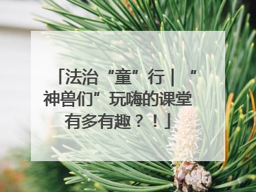 法治“童”行｜“神兽们”玩嗨的课堂有多有趣？！