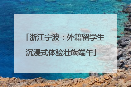 浙江宁波：外籍留学生沉浸式体验壮族端午