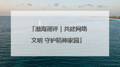 渤海潮评｜共建网络文明 守护精神家园