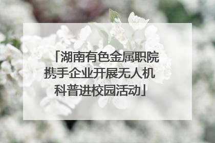 湖南有色金属职院携手企业开展无人机科普进校园活动