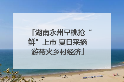 湖南永州早桃抢“鲜”上市 夏日采摘游带火乡村经济
