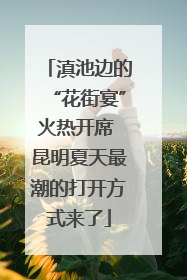 滇池边的“花街宴”火热开席 昆明夏天最潮的打开方式来了