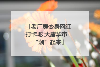 老厂房变身网红打卡地 大唐华市“潮”起来