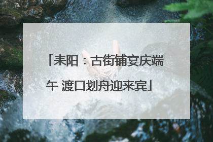 耒阳：古街铺宴庆端午 渡口划舟迎来宾