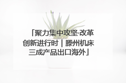 聚力集中攻坚·改革创新进行时｜滕州机床三成产品出口海外