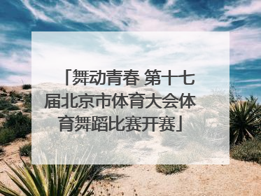 舞动青春 第十七届北京市体育大会体育舞蹈比赛开赛