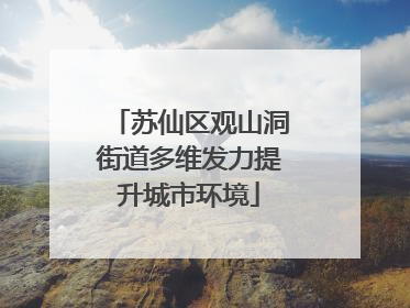 苏仙区观山洞街道多维发力提升城市环境