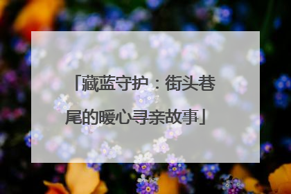 藏蓝守护：街头巷尾的暖心寻亲故事