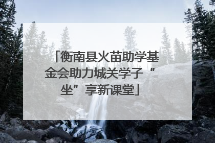 衡南县火苗助学基金会助力城关学子“坐”享新课堂