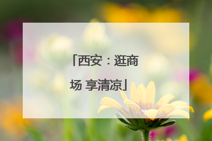 西安：逛商场 享清凉