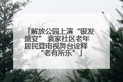 解放公园上演“银发盛宴” 袁家社区老年居民登电视舞台诠释 “老有所乐”