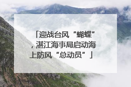 迎战台风“蝴蝶”，湛江海事局启动海上防风“总动员”