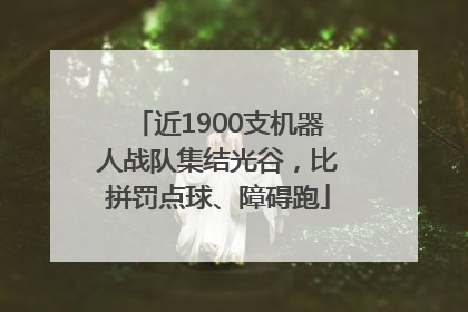 近1900支机器人战队集结光谷，比拼罚点球、障碍跑