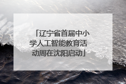 辽宁省首届中小学人工智能教育活动周在沈阳启动