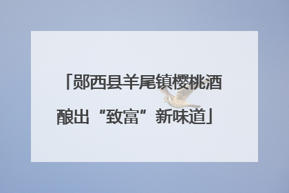 郧西县羊尾镇樱桃酒酿出“致富”新味道