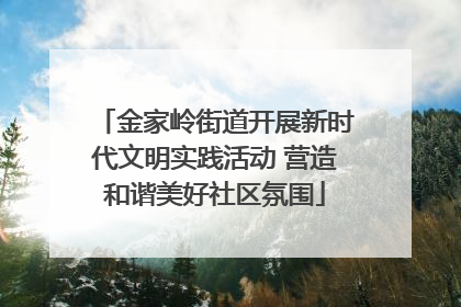 金家岭街道开展新时代文明实践活动 营造和谐美好社区氛围