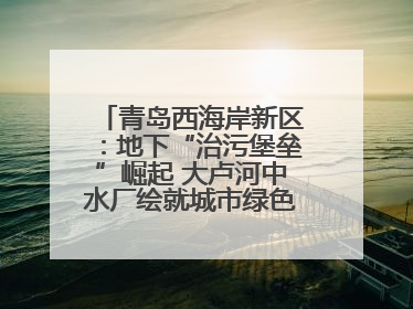 青岛西海岸新区：地下“治污堡垒”崛起 大卢河中水厂绘就城市绿色新图景