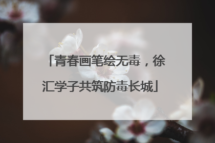 青春画笔绘无毒，徐汇学子共筑防毒长城