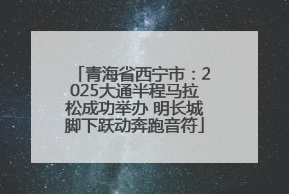 青海省西宁市：2025大通半程马拉松成功举办 明长城脚下跃动奔跑音符
