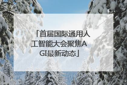 首届国际通用人工智能大会聚焦AGI最新动态