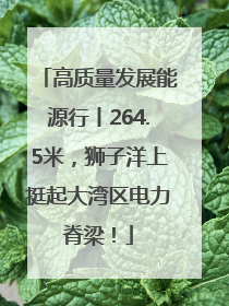 高质量发展能源行丨264.5米，狮子洋上挺起大湾区电力脊梁！