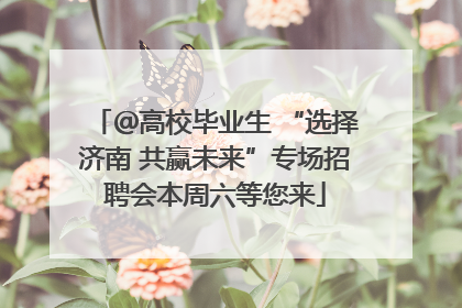 ＠高校毕业生 “选择济南 共赢未来”专场招聘会本周六等您来