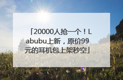 20000人抢一个！Labubu上新，原价99元的耳机包上架秒空