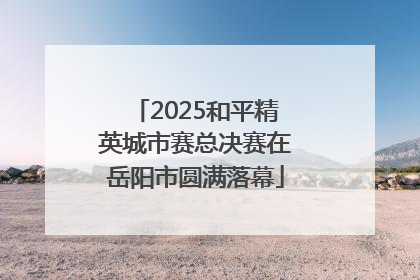 2025和平精英城市赛总决赛在岳阳市圆满落幕