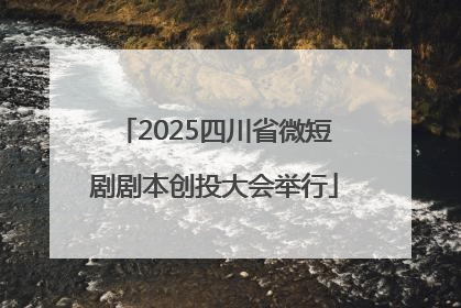 2025四川省微短剧剧本创投大会举行
