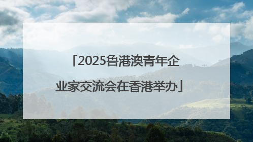 2025鲁港澳青年企业家交流会在香港举办