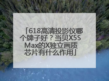 618高清投影仪哪个牌子好？当贝X5S Max的X独立画质芯片有什么作用