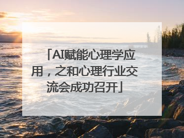 AI赋能心理学应用，之和心理行业交流会成功召开